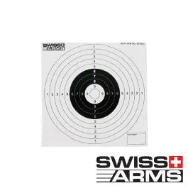 Bersaglio Cartoncino Pistola 10/15 metri 14x14 50pz Swiss Arms (603420)
