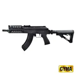Fucile Elettrico AK-74 Keymod CQB Full Metal Nero CYMA