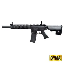 Fucile Elettrico M4 Carbine RIS con Silenziatore Full Metal Nero CYMA Completo