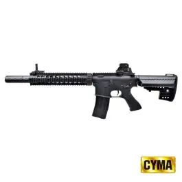 Fucile Elettrico M4 Carbine RIS Sport Polimero Nero CYMA Completo