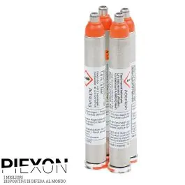 kit 4 Cartucce al Peperoncino OC per Pistola al Peperoncino Anti-Aggressione JPX4 PIEXON