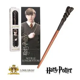 Bacchetta di Neville Longbottom e Segnalibro The Noble Collection originale Warner Bros
