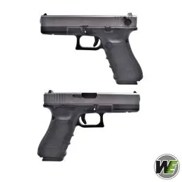 Pistola a Gas G18C Gen4 Nera e Silver WE