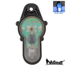 Luce di Segnalazione Blu aggancio Velcro o Cavo Nero WoSport