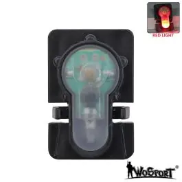 Luce di Segnalazione Rossa aggancio Slitte Standard Nero WoSport