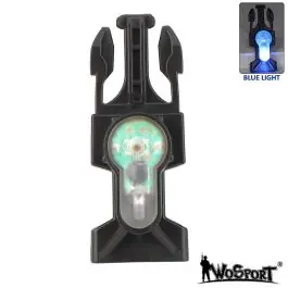 Luce di Segnalazione Blu aggancio su Fibbia Nero WoSport