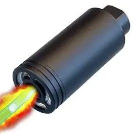 SpitFire Tracer Silenziatore Nero GBB 14mm CCW