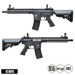Fucile Elettrico M4 Body Polimero Paramano Alluminio M-Lok 10"" Nero D Boys