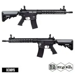 Fucile Elettrico M4 M-Lok 12,5"" Full Metal Nero D Boys