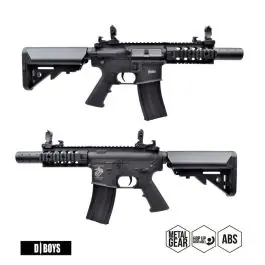 Fucile Elettrico M4 PDW RIS 5"" Polimero Nero D Boys