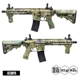 Fucile Elettrico M4 Keymod 9,5"" Full Metal Multicam D Boys