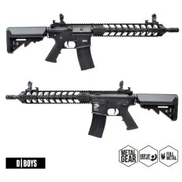 Fucile Elettrico M4 RIS 13"" Full Metal Nero D Boys