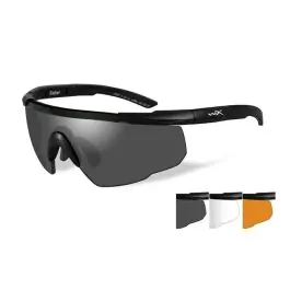 Occhiali Balistici Saber Advanced neri Lenti Smoke/Clear/Rust Wiley X®