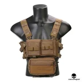 Gilet Tattico Chest Rig Micro Fight Chassis MK3 Coyote Brown Emerson Gear