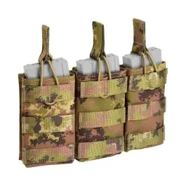 Tasca porta caricatore Tripla ad estrazione Rapida per M4 e AK - Vegetato Italiano - DEFCON 5 (D5-M4AK3DO VI)