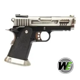 Pistola a gas HI-CAPA 3.8 VELOCIRAPTOR silver WET Custom Blowback nera WE