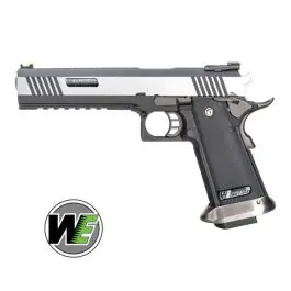 Pistola a gas HI-CAP 6.0 IREX Silver/Silver WET Custom Blowback nera WE