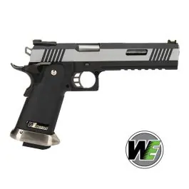 Pistola a gas HI-CAP 6.0 IREX B Silver/Silver WET Custom Blowback nera WE