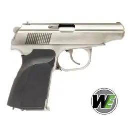 Pistola a Gas Makarov con Silenziatore - Silver - WE (WE-MA01SV)