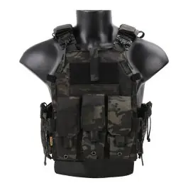 Gilet Tattico Plate Carrier con Sgancio Rapido Multicam black Emerson (EM7405B)