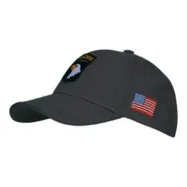 Cappello Baseball Nero 101st Airborne