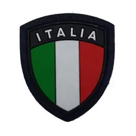 Patch con velcro Scudetto italia PVC Defcon 5 base nera