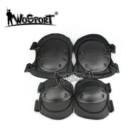 Set ginocchiere e gomitiere nere WOSPORT