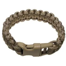 Bracciale tattico paracord tan taglia s/m/l