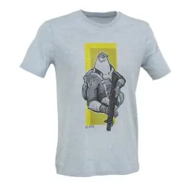 T-Shirt con Aquila Paracadutista - Sfondo Heather Ice Blue - Defcon 5 (DF5-TFI01 HIB)