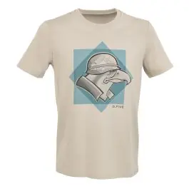T-Shirt con Aquila con Elmetto - Sfondo Desert Dust - Defcon 5 (DF5-TFI02 DD)