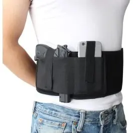 Fascia elastica regolabile con fondina e chiudibile tramite velcro (VEGA)