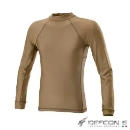 T-Shirt a Manica Lunga in Lycra® + Mesh - Coyote Tan - Defcon 5