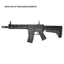 Fucile Elettrico Serie M4 QBS M-LOK 8.5"" PLATINUM TRACER HOP UP Full Metal Nero Cyma