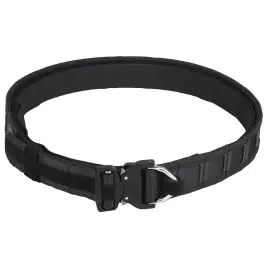 Cinturone tattico Combat belt Nero con Fibia COBRA in metallo WOSPORT