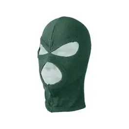 Passamontagna balaclava in cotone a 3 fori colore verde - defcon5 (d5-1935c od)