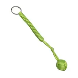 Portachiavi paracord con sfera in metallo giallo