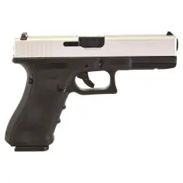 Pistola a Gas Glock G17 - Nera carrello silver - Raven RGP-01-06