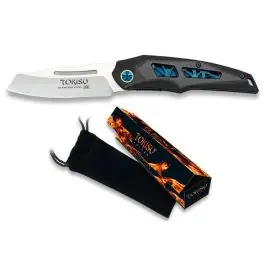 Coltellino TOKISU Tactical Black G10 / fibra di carbonio, satinato