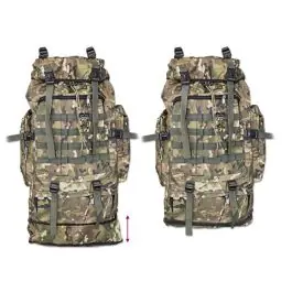 Zaino estensibile 72/59x37x23 60 Litri colore multicam