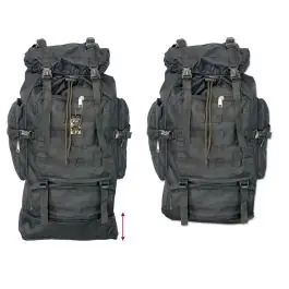 Zaino estensibile 72/59x37x23 60 Litri colore nero