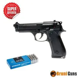 Pistola a salve Beretta 92 FS calibro 8 mm + 50 colpi