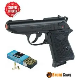 Pistola a Salve New police a salve calibro 9 mm Nera + 50 COLPI