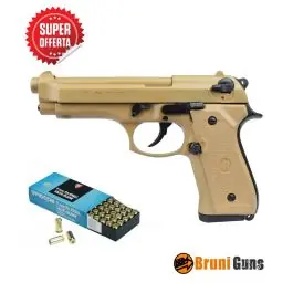 Pistola a salve Beretta 92 9mm Desert + 50 COLPI