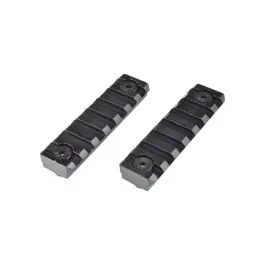 Slitta standard 20mm 7 slots per M-Lok nero - 2 pezzi JS-TACTICAL