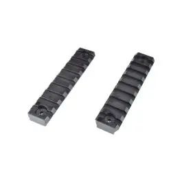 Slitta standard 20mm 9 slots per M-Lok nero - 2 pezzi JS-TACTICAL