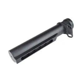 Tubo Calcio 6 posizioni per M4 - Alluminio 6061 Nero Js-tactical