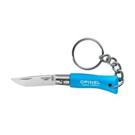 Coltellino Opinel portachiavi inox 2 blu