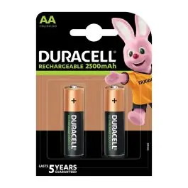 Batterie Duracell Stilo AA ricaricabili PLUS 2500 mAh BLISTER 2PZ