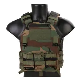 Chest Rig Low Profile 420 Vest Carrier - woodland - Emerson M7362WL