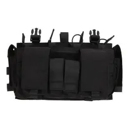 Pannello per chest rig con tasca porta caricatori nero Emerson EM7363BK